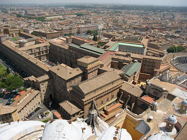 vatican city overview - fsachs78 stockfoto's en -beelden