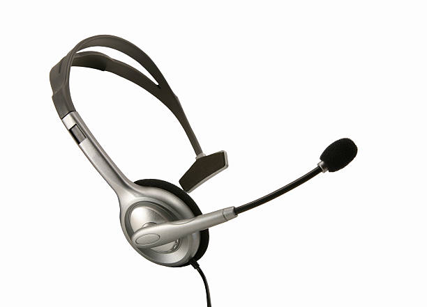 istock Telephone Headset Isolated on White Background 92121580