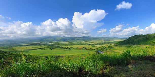 Cuban landscape panorama stock photo