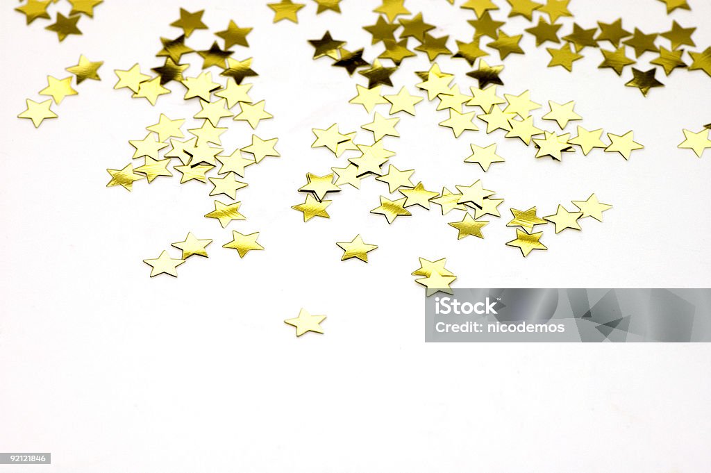 Изолированные золотой звезды - Стоковые фото Форма звезды роялти-фри