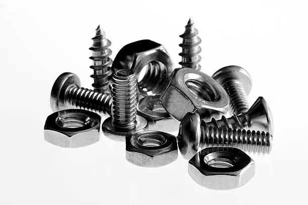 Photo of assorted screws and nuts