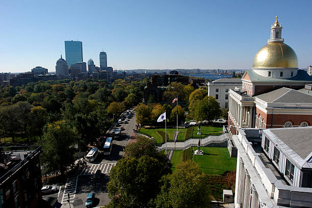 istock Massachusetts  State House in Boston on Beacon Street 92121919
