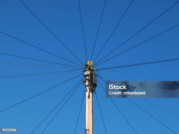 Most Important Telegraph Pole In The Street Stock Photo - Download Image Now - Cable, Color Image, Communication