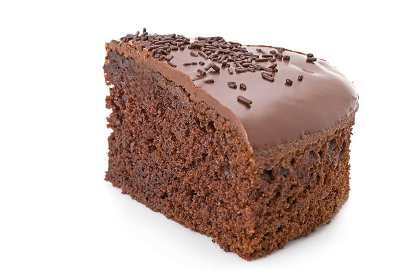 istock Slice of chocolate fudge cake with sprinkles 92122188