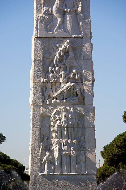obelisk - guglielmo marconi - stock snímky, obrázky a fotky