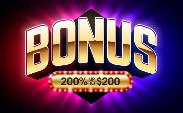 Welcome Bonus, gambling games casino banner Welcome Bonus, gambling games casino banner vector illustration free bingo stock illustrations