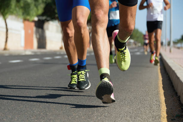 istock Marathon running in the light of evening 921224494