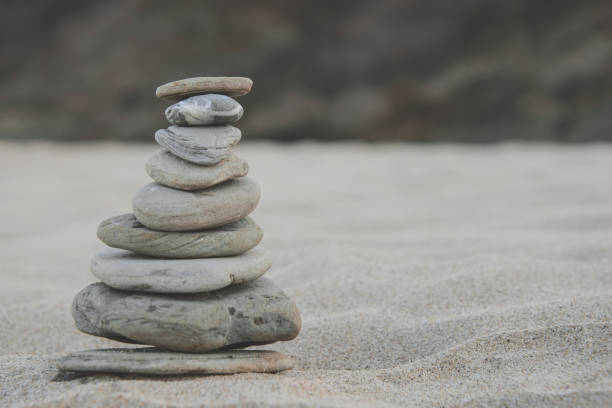 istock Pebble stack on the seashore. Zen Concept of Concentration and Relaxation. 921230932