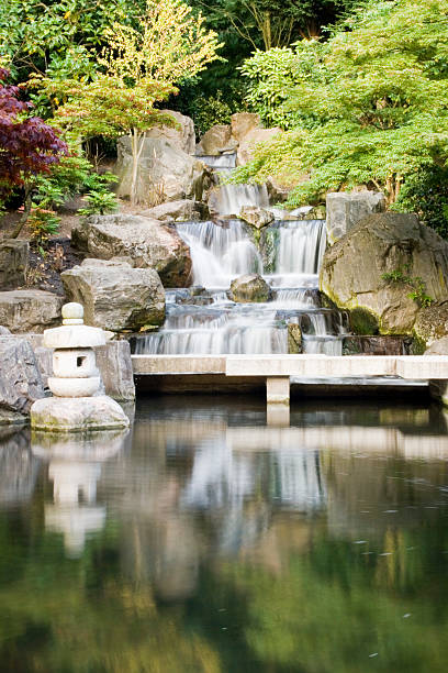 istock Holland Park, Kyoto Gardens Waterfall 92123261
