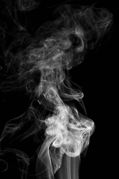istock abstract background smoke curves and wave on black background 921235796