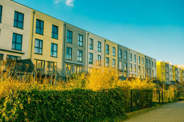 istock modern and expensive townhouses in a row 921236754