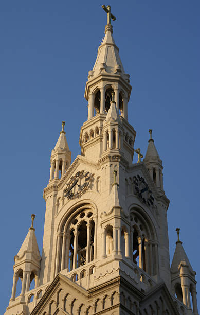 saints pedro e paulo igreja de san francisco - san francisco county church cross shape cross imagens e fotografias de stock