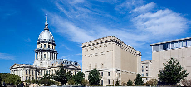 istock Panoramic view of the Illinois state Capitol 92124991