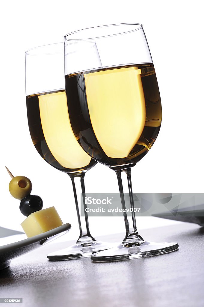 Zwei Gläser Wein - Lizenzfrei Alkoholisches Getränk Stock-Foto