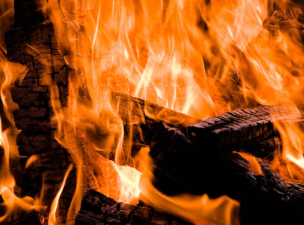 Hypnotics flames stock photo