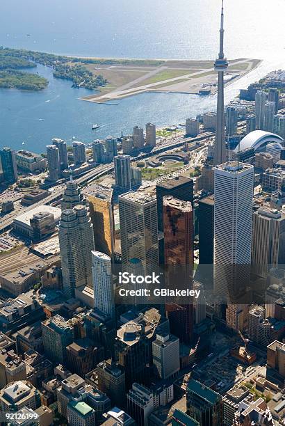 Foto de Torres De Toronto e mais fotos de stock de Bay Street - Bay Street, Toronto, Vista Aérea