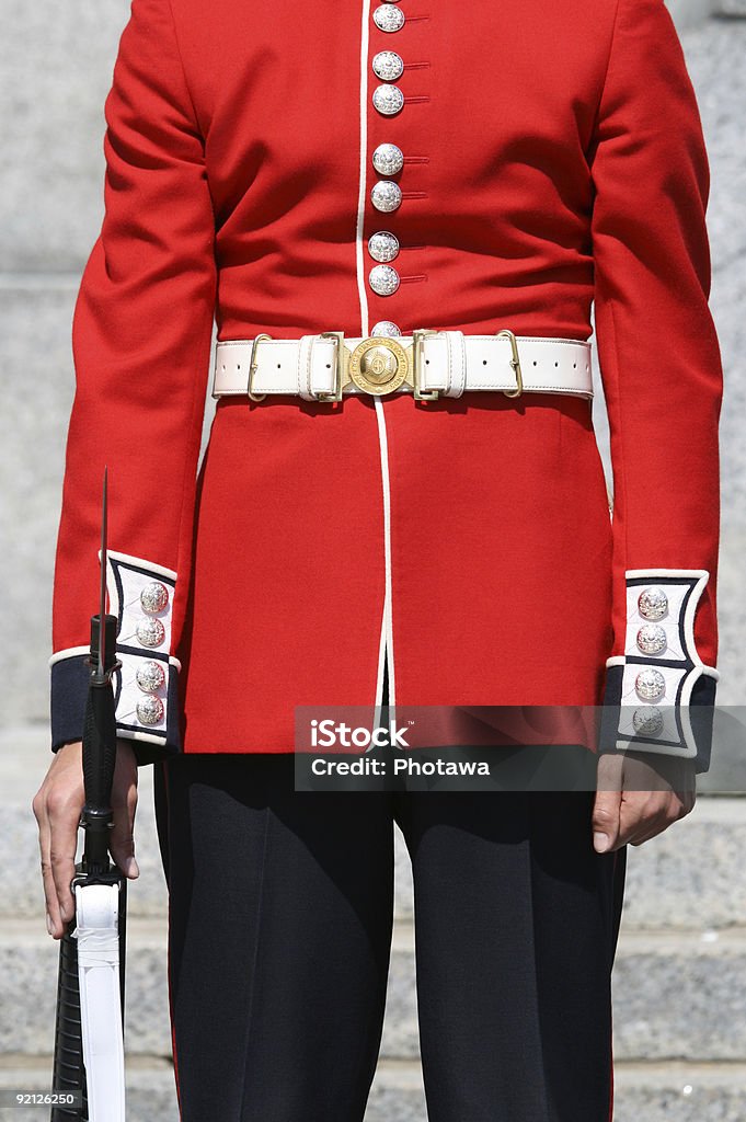 Front View of Foot Guard  Adult Stock Photo
