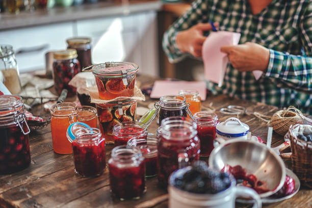 istock Preparing Homemade Jam and Canning in Jars 921267232