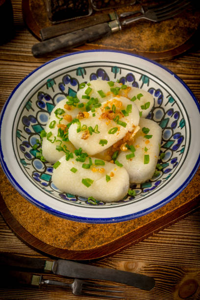 istock Potato dumplings stuffed with minced meat 921270552