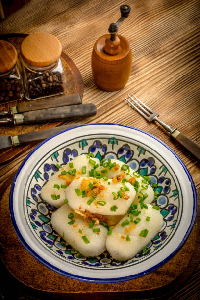 istock Potato dumplings stuffed with minced meat 921270894