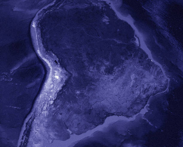 istock 3D render of planet Earth with Brazil in main focus. 921273704