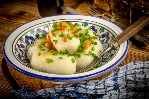 istock Potato dumplings stuffed with minced meat 921274260