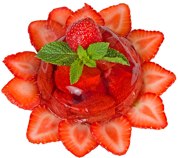 istock Strawberry dessert isolated on white 92127517