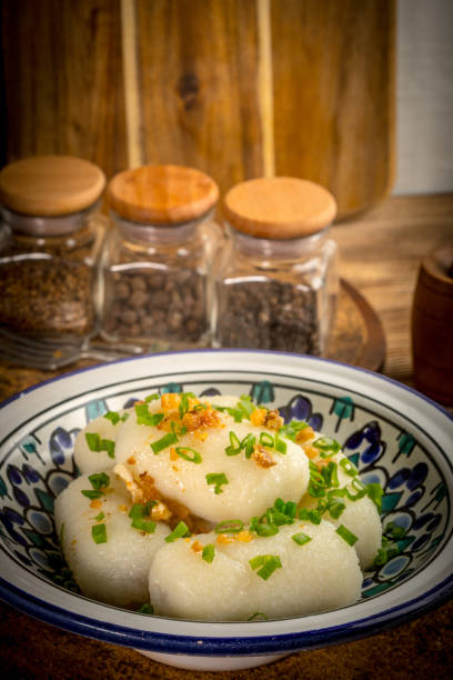 istock Potato dumplings stuffed with minced meat 921276948