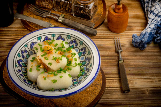 istock Potato dumplings stuffed with minced meat 921276988