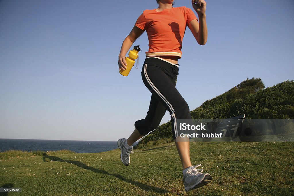 Active Running girl  20-29 Years Stock Photo