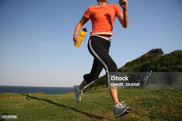 Active Running Girl Stock Photo - Download Image Now - 20-29 Years, Active Lifestyle, Activity