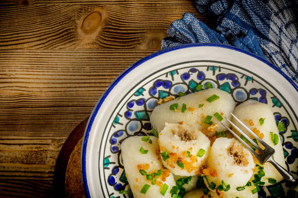 istock Potato dumplings stuffed with minced meat 921280146