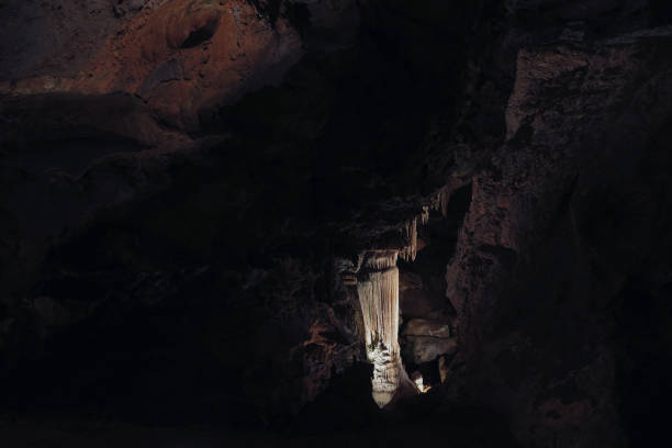 istock Karst cave with stalactites and stalagmites in Luray Caverns. Luray, Virginia 921280948