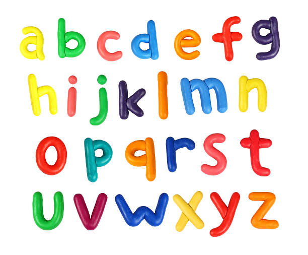 alphabet - lowercase letter stock-fotos und bilder