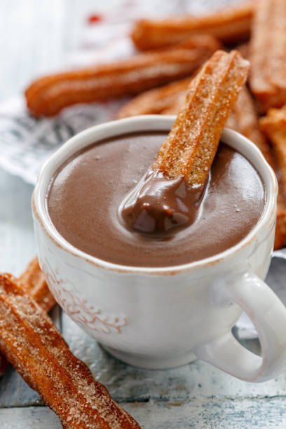 istock Traditional Spanish dessert churros. 921283908