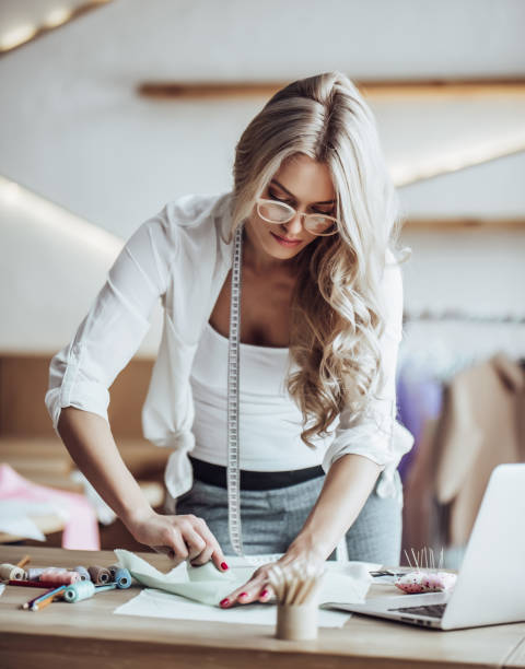 istock Female fashion designer 921284674