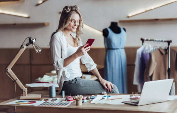 istock Female fashion designer 921284704