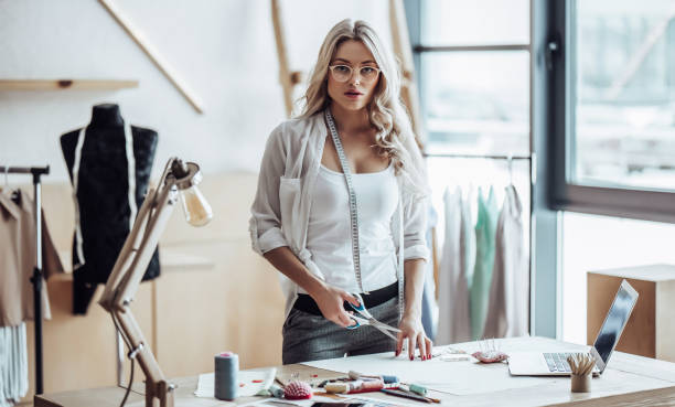 istock Female fashion designer 921284706