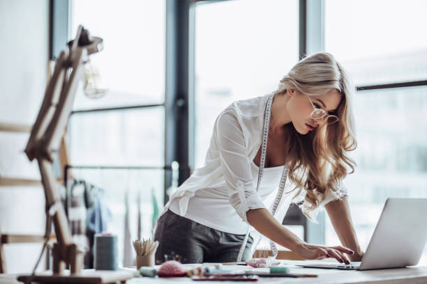istock Female fashion designer 921285242