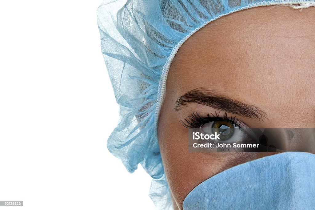 Nahaufnahme eines medizinischen professionellen - Lizenzfrei Haarnetz Stock-Foto