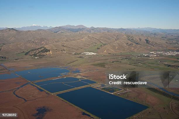Water Storage Ponds Near Blenheim Nz Stock Photo - Download Image Now - New Zealand, Storage Compartment, Water