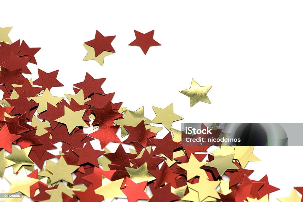 red and golden stars  Star Shape Stock Photo