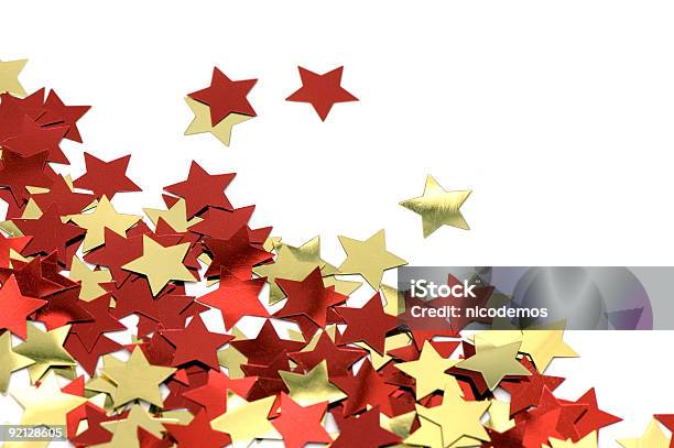 Red And Golden Stars Stock Photo - Download Image Now - Star Shape, Red, Gold Colored