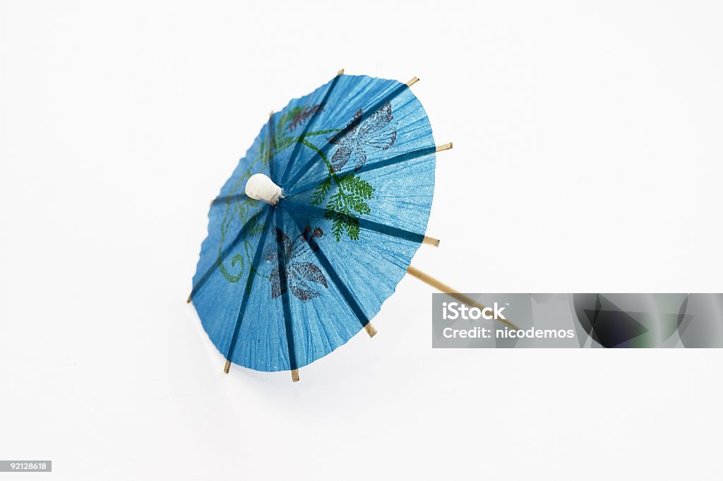 Parapluie Bleu Cocktail - Photo de Ombrelle de cocktail libre de droits