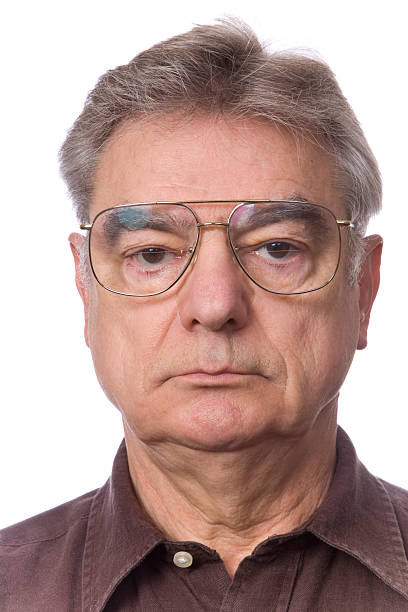 istock Portrait of Unsmiling Mature Man 92128683