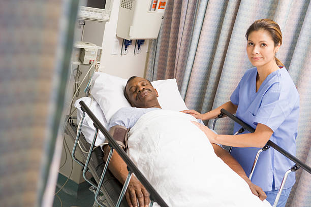 istock Nurse caring for patient at hospital 92128712