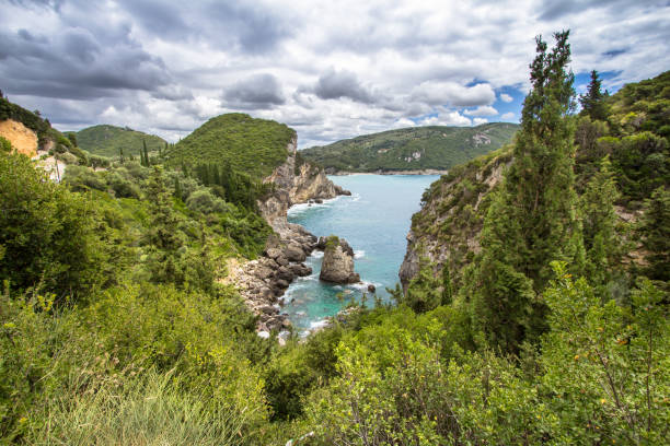 istock Paleokastritsa bay, Corfu, Greece 921287886