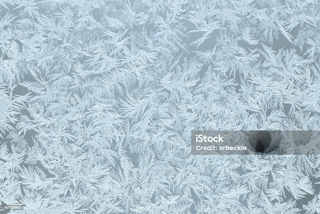 Frost sur fenêtre - Photo de Bleu libre de droits