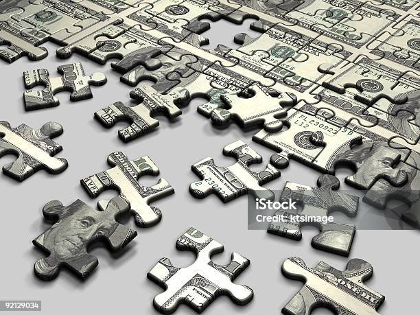 Puzzledollar Stockfoto und mehr Bilder von Darlehen - Darlehen, Dollarsymbol, Farbbild