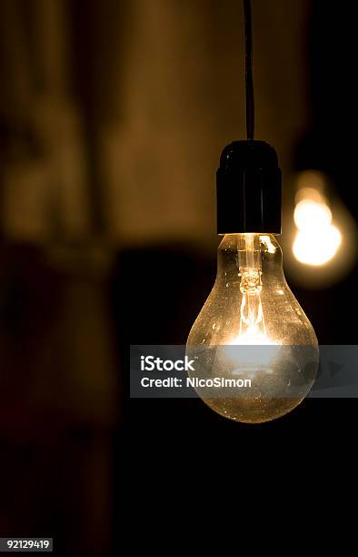 Light Bulb Stock Photo - Download Image Now - Cable, Color Image, Concentric